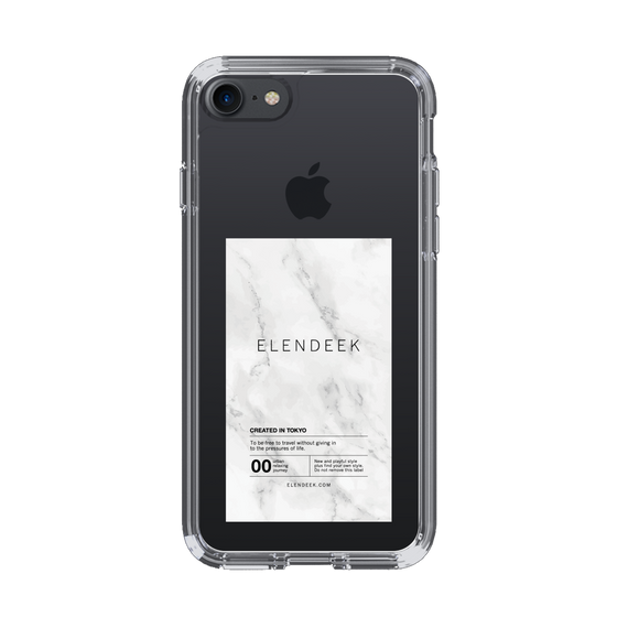 Slim Protection Case［ ELENDEEK - Logo Sticker - Marble ］