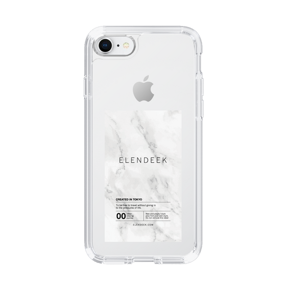 Slim Protection Case［ ELENDEEK - Logo Sticker - Marble ］