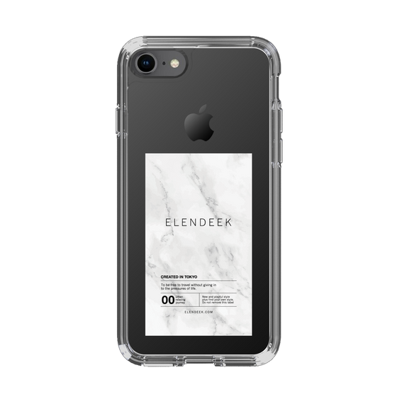 Slim Protection Case［ ELENDEEK - Logo Sticker - Marble ］