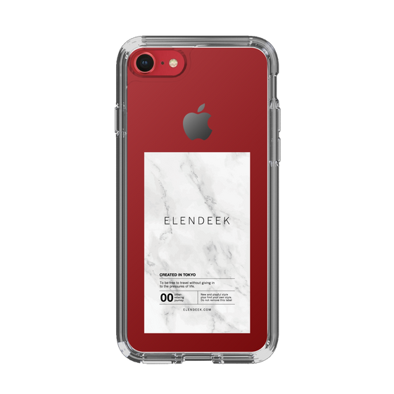 Slim Protection Case［ ELENDEEK - Logo Sticker - Marble ］
