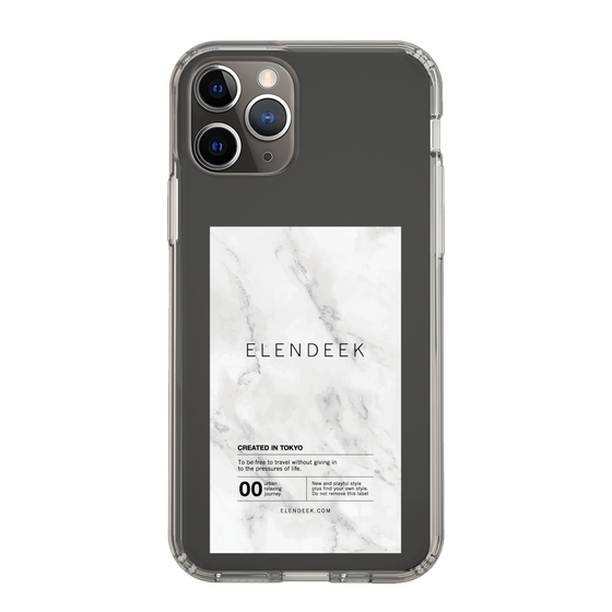 Slim Protection Case［ ELENDEEK - Logo Sticker - Marble ］