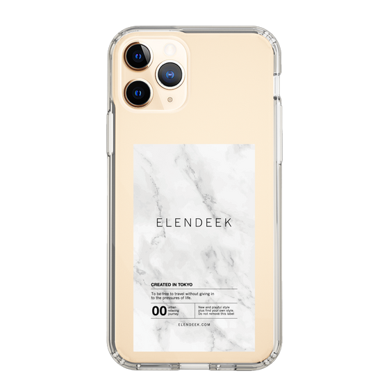 Slim Protection Case［ ELENDEEK - Logo Sticker - Marble ］