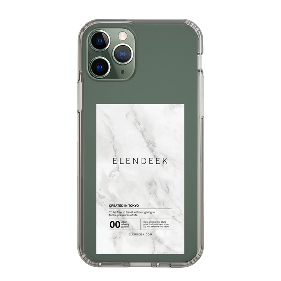 Slim Protection Case［ ELENDEEK - Logo Sticker - Marble ］