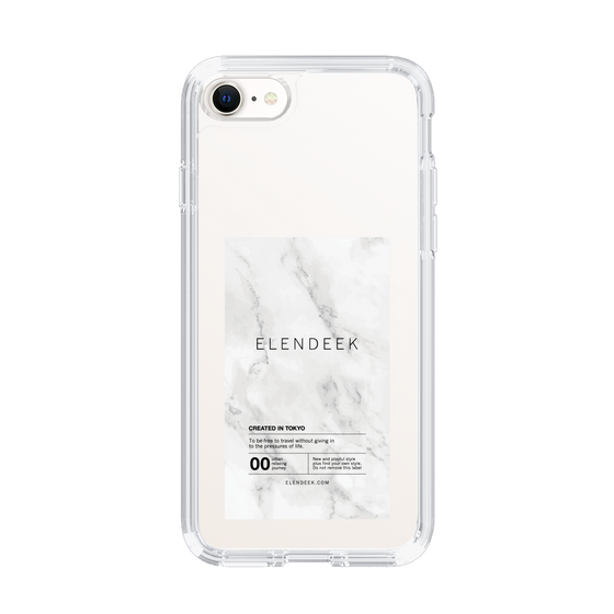 Slim Protection Case［ ELENDEEK - Logo Sticker - Marble ］