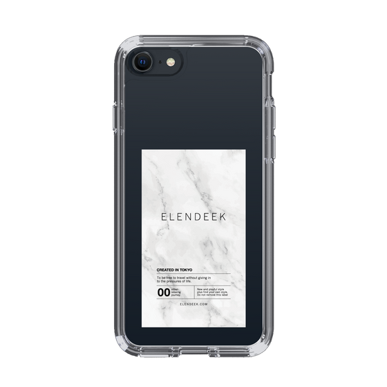Slim Protection Case［ ELENDEEK - Logo Sticker - Marble ］
