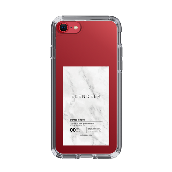 Slim Protection Case［ ELENDEEK - Logo Sticker - Marble ］