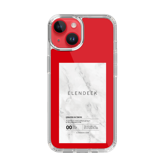 Slim Protection Case［ ELENDEEK - Logo Sticker - Marble ］