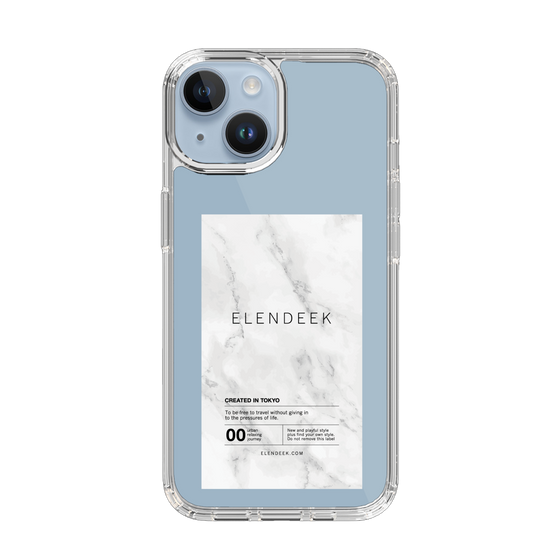 Slim Protection Case［ ELENDEEK - Logo Sticker - Marble ］