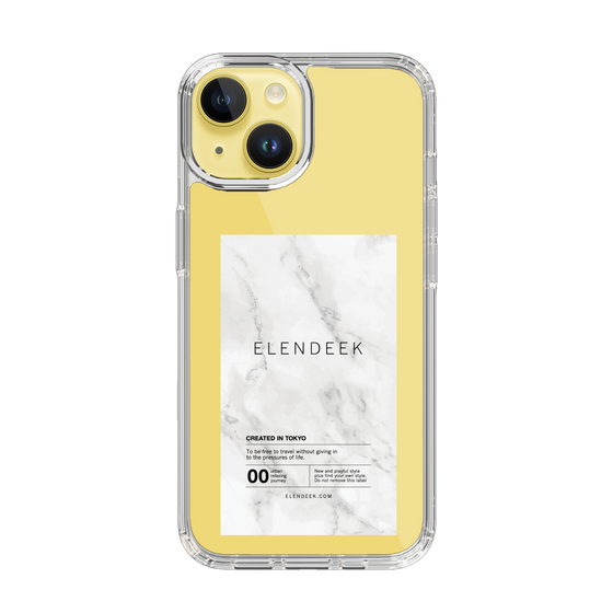 Slim Protection Case［ ELENDEEK - Logo Sticker - Marble ］
