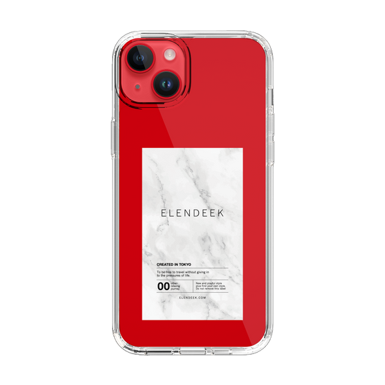 Slim Protection Case［ ELENDEEK - Logo Sticker - Marble ］