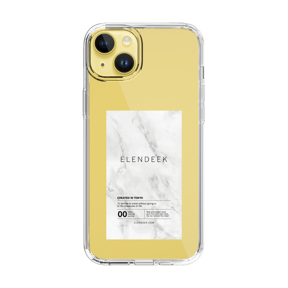 Slim Protection Case［ ELENDEEK - Logo Sticker - Marble ］