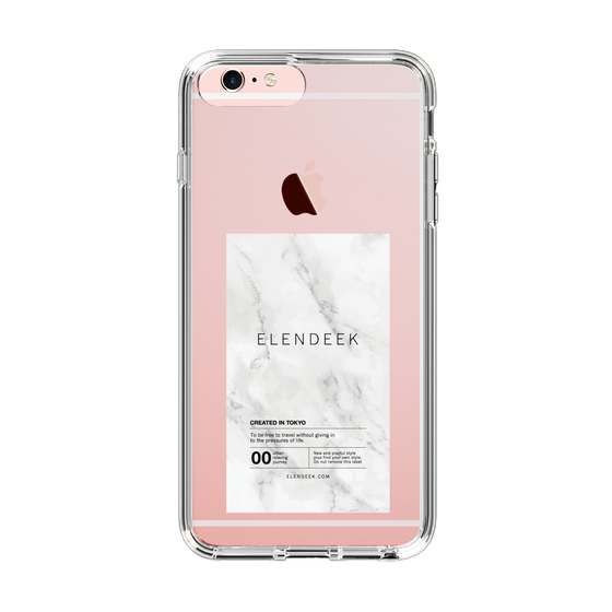 Slim Protection Case［ ELENDEEK - Logo Sticker - Marble ］