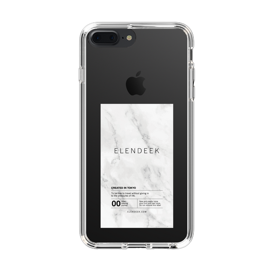 Slim Protection Case［ ELENDEEK - Logo Sticker - Marble ］