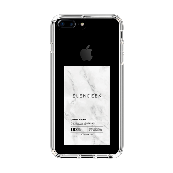 Slim Protection Case［ ELENDEEK - Logo Sticker - Marble ］