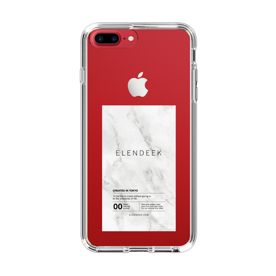 Slim Protection Case［ ELENDEEK - Logo Sticker - Marble ］