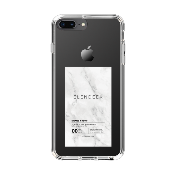 Slim Protection Case［ ELENDEEK - Logo Sticker - Marble ］