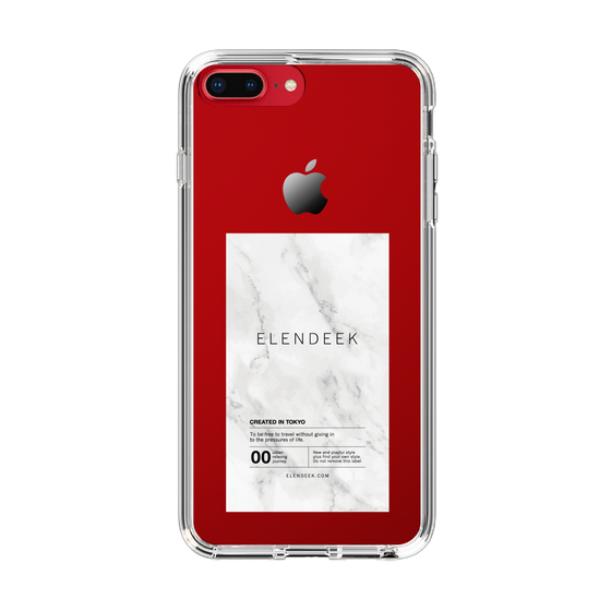 Slim Protection Case［ ELENDEEK - Logo Sticker - Marble ］