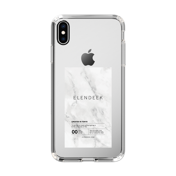 Slim Protection Case［ ELENDEEK - Logo Sticker - Marble ］