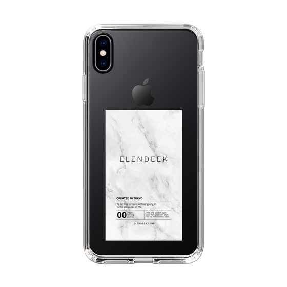 Slim Protection Case［ ELENDEEK - Logo Sticker - Marble ］