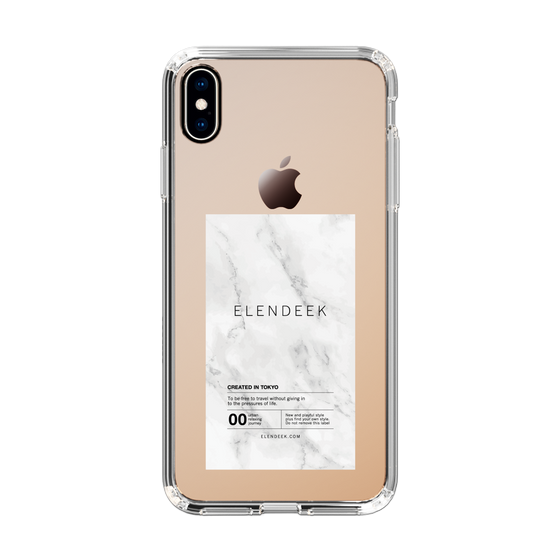 Slim Protection Case［ ELENDEEK - Logo Sticker - Marble ］