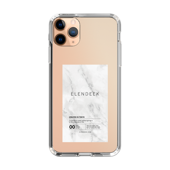 Slim Protection Case［ ELENDEEK - Logo Sticker - Marble ］