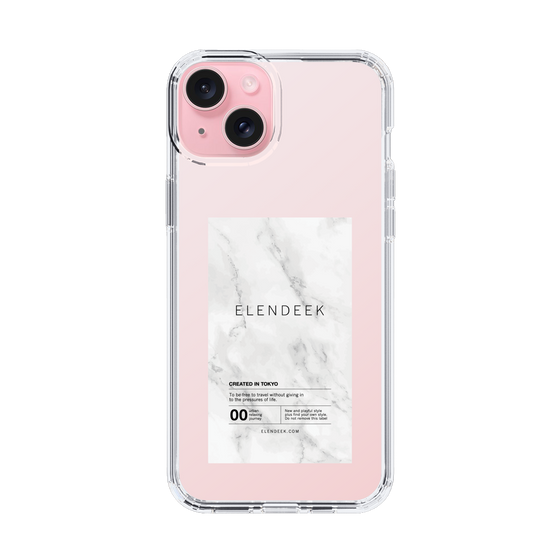 Slim Protection Case［ ELENDEEK - Logo Sticker - Marble ］