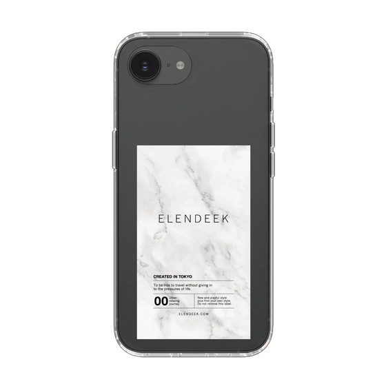 Slim Protection Case［ ELENDEEK - Logo Sticker - Marble ］