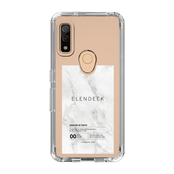 Slim Protection Case［ ELENDEEK - Logo Sticker - Marble ］