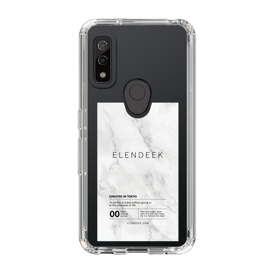 Slim Protection Case［ ELENDEEK - Logo Sticker - Marble ］