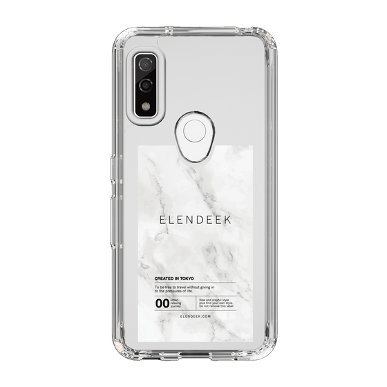Slim Protection Case［ ELENDEEK - Logo Sticker - Marble ］