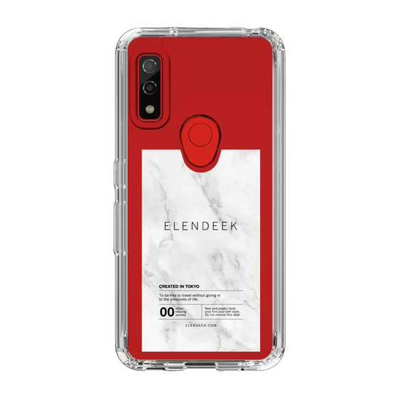 Slim Protection Case［ ELENDEEK - Logo Sticker - Marble ］