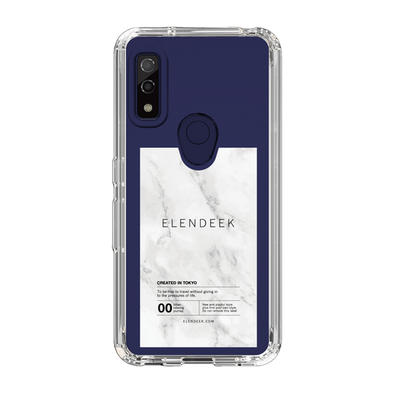 Slim Protection Case［ ELENDEEK - Logo Sticker - Marble ］