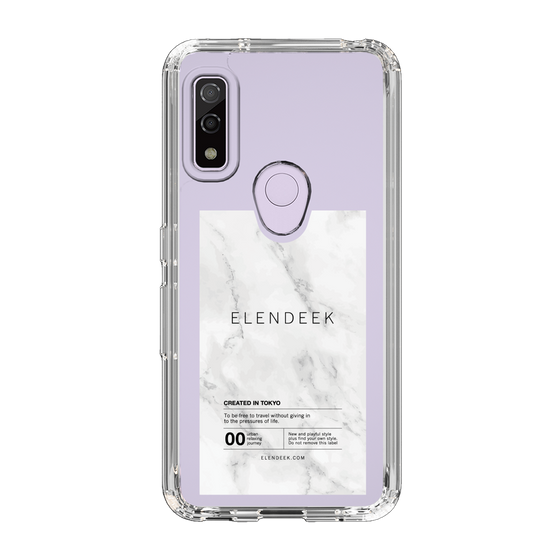 Slim Protection Case［ ELENDEEK - Logo Sticker - Marble ］