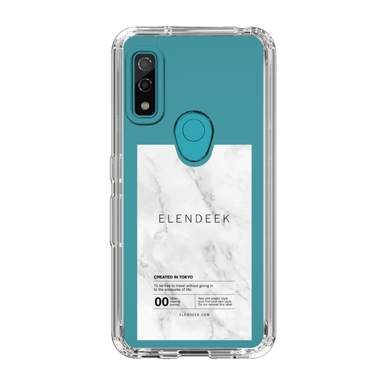 Slim Protection Case［ ELENDEEK - Logo Sticker - Marble ］