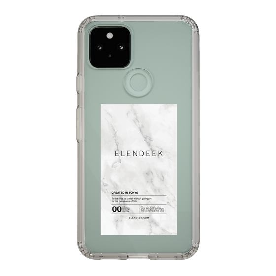 Slim Protection Case［ ELENDEEK - Logo Sticker - Marble ］
