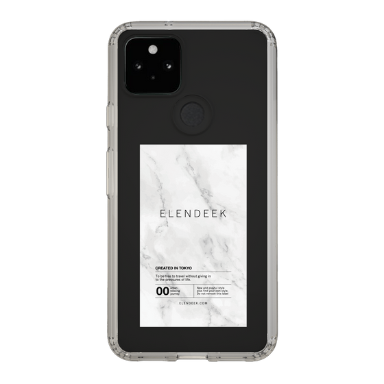 Slim Protection Case［ ELENDEEK - Logo Sticker - Marble ］