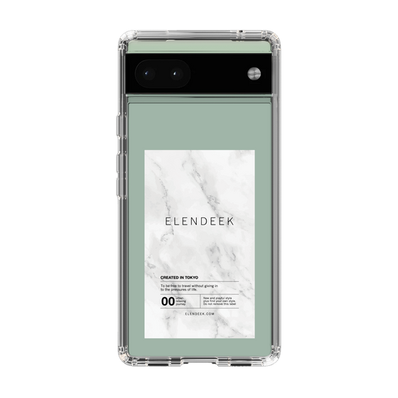 Slim Protection Case［ ELENDEEK - Logo Sticker - Marble ］