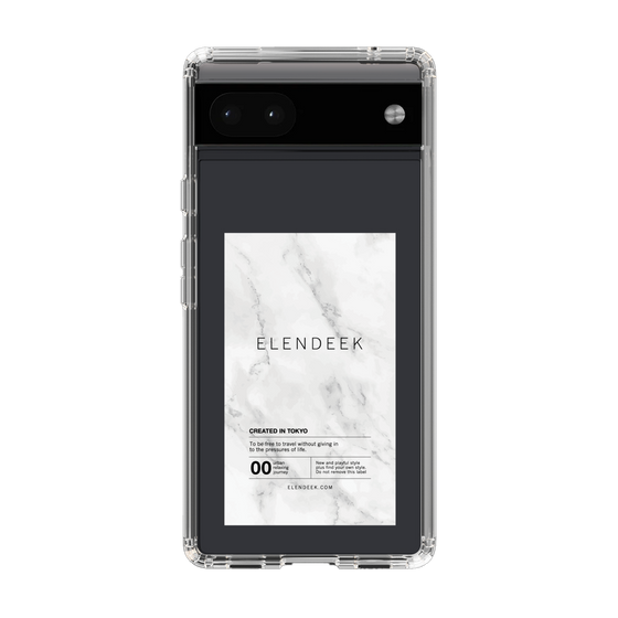 Slim Protection Case［ ELENDEEK - Logo Sticker - Marble ］