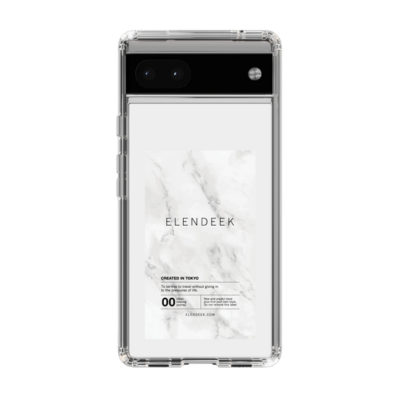 Slim Protection Case［ ELENDEEK - Logo Sticker - Marble ］