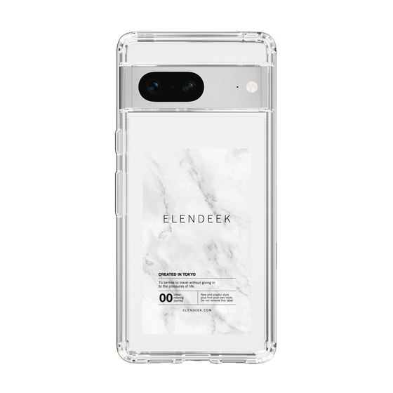 Slim Protection Case［ ELENDEEK - Logo Sticker - Marble ］