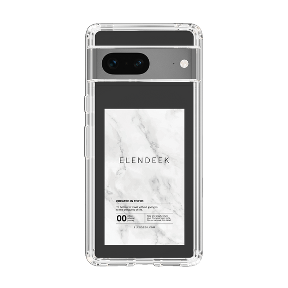 Slim Protection Case［ ELENDEEK - Logo Sticker - Marble ］