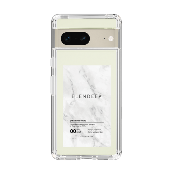 Slim Protection Case［ ELENDEEK - Logo Sticker - Marble ］