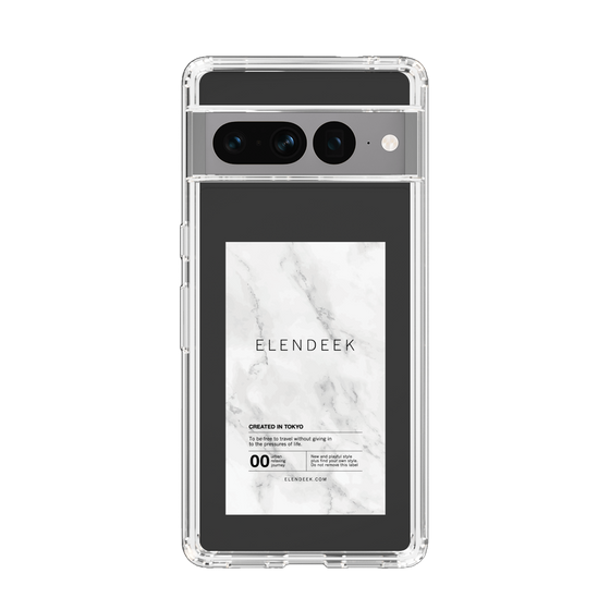 Slim Protection Case［ ELENDEEK - Logo Sticker - Marble ］