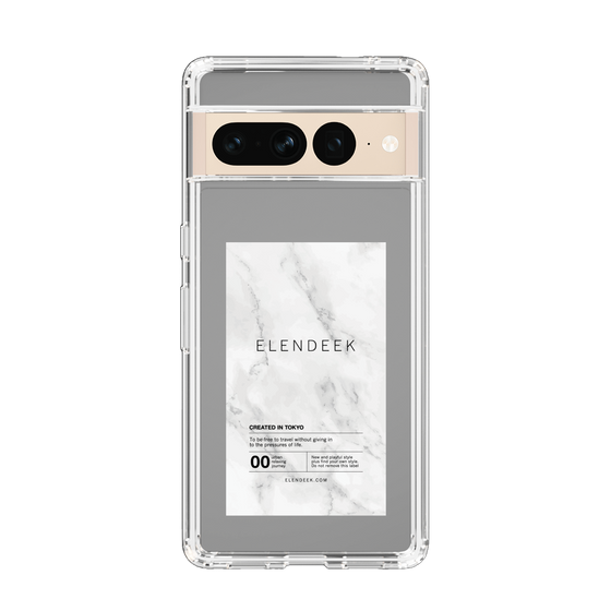 Slim Protection Case［ ELENDEEK - Logo Sticker - Marble ］