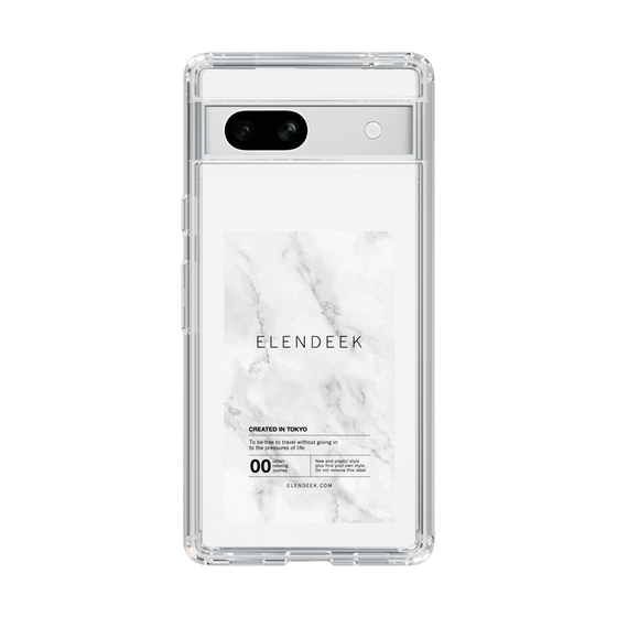 Slim Protection Case［ ELENDEEK - Logo Sticker - Marble ］