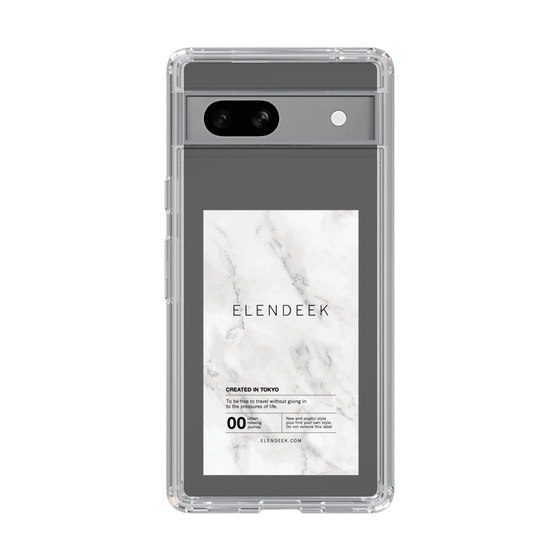Slim Protection Case［ ELENDEEK - Logo Sticker - Marble ］