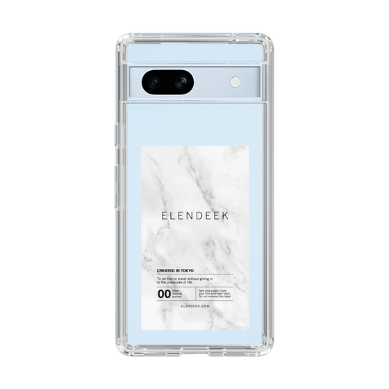 Slim Protection Case［ ELENDEEK - Logo Sticker - Marble ］