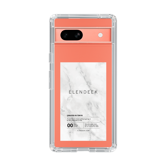 Slim Protection Case［ ELENDEEK - Logo Sticker - Marble ］
