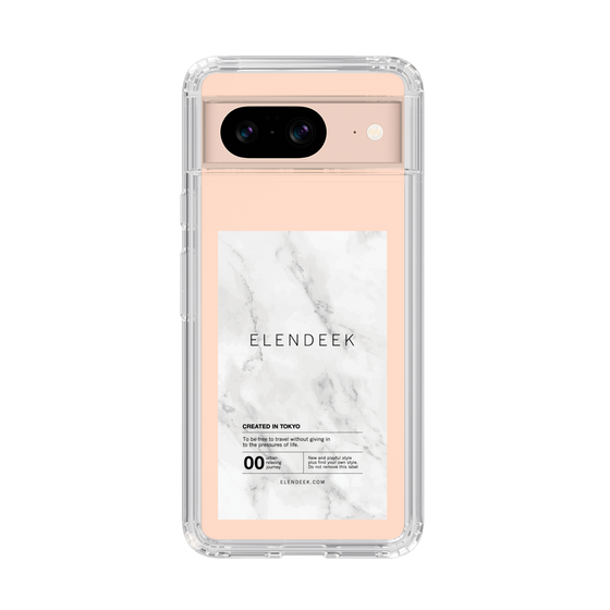 Slim Protection Case［ ELENDEEK - Logo Sticker - Marble ］