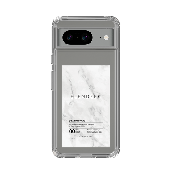 Slim Protection Case［ ELENDEEK - Logo Sticker - Marble ］